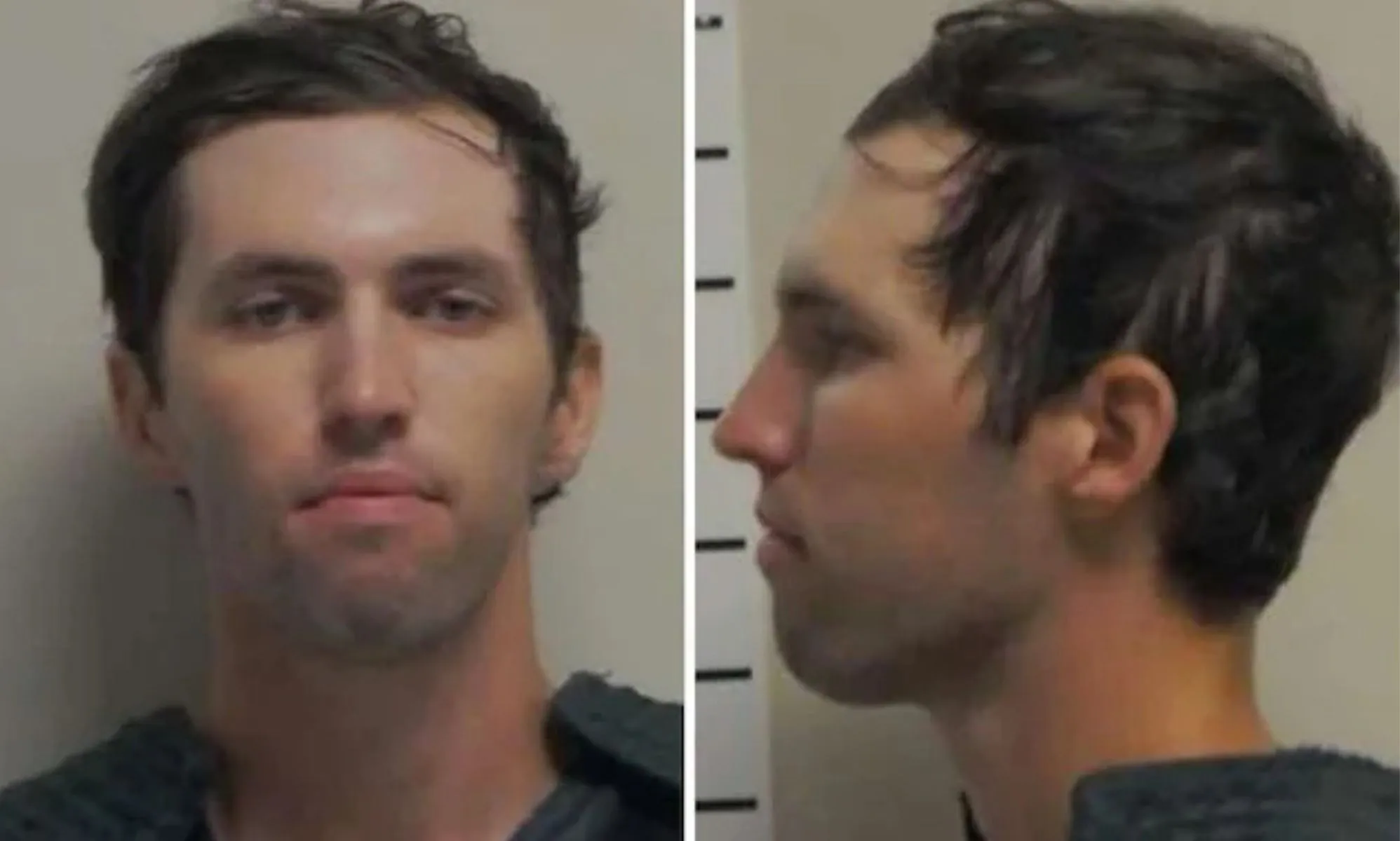 A face-on and side-profile mugshot of Tyler Robinson.