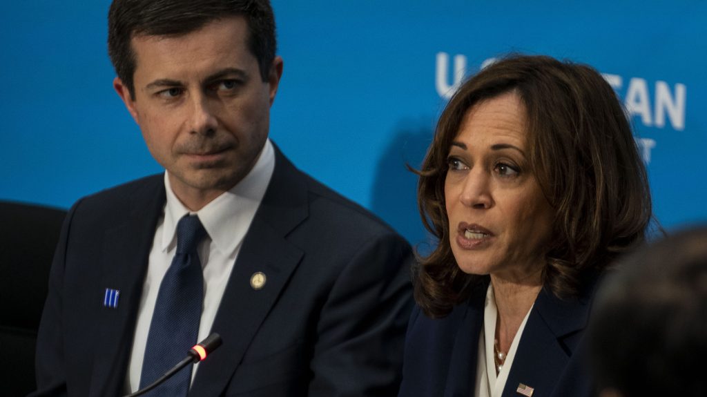 Kamala Harris and Pete Buttigieg