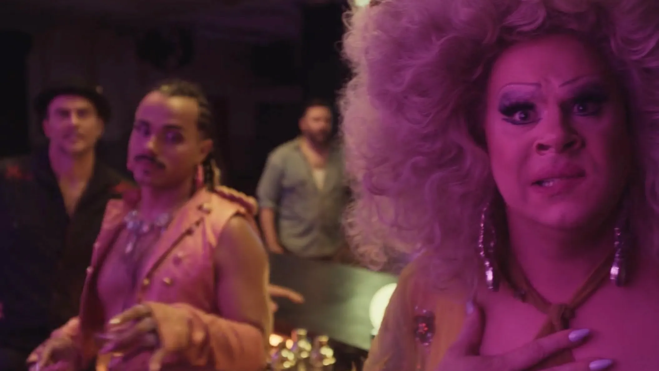 Cheyenne Jackson, Tomás Matos, and Nina West in Queens of the Dead.