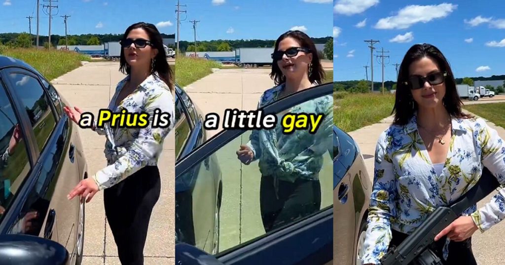 El candidato de MAGA libera un video desquiciado para "probar" que su auto no la hace gay