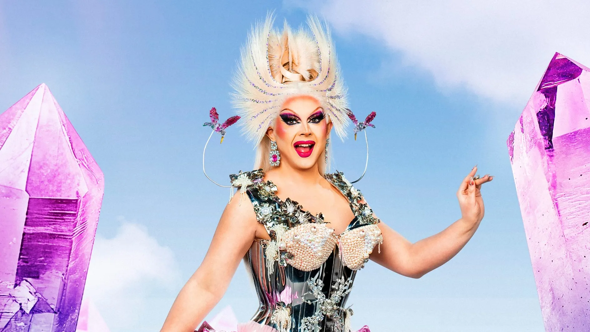 Bonnie Ann Clyde on Drag Race UK season seven.