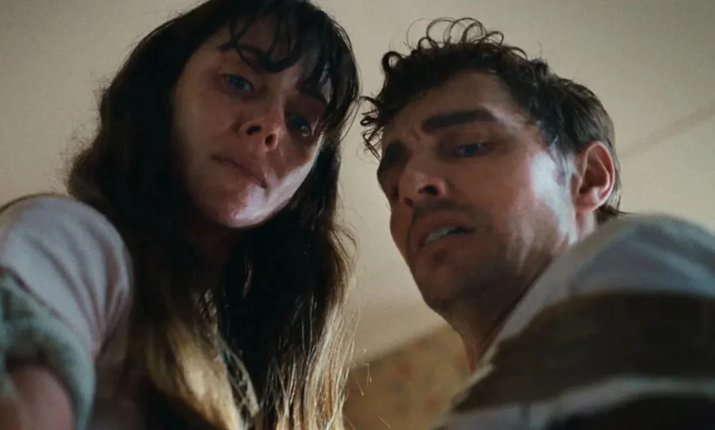 Allison Brie and Dave Franco in the film Together.