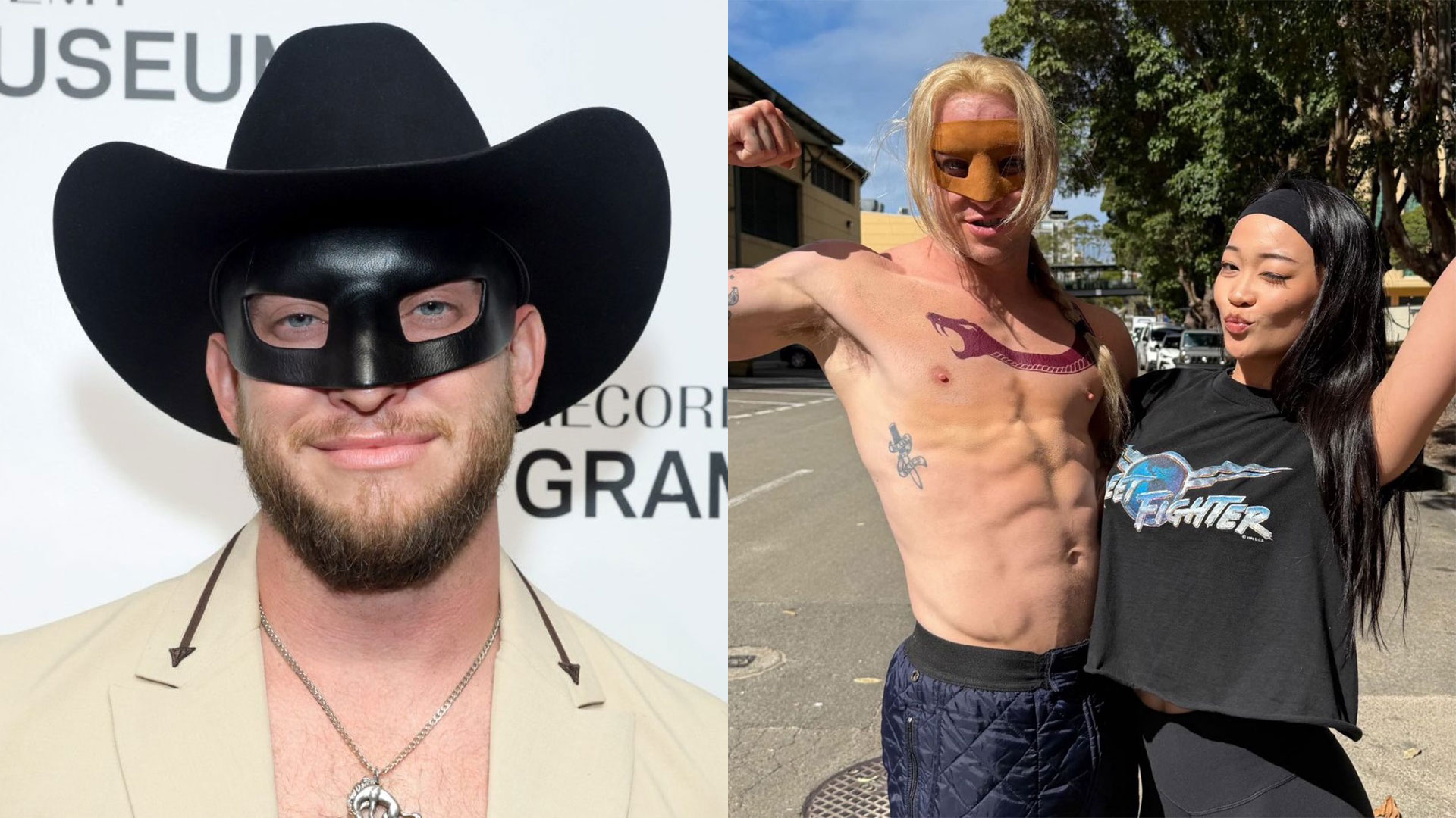 El clip de entrenamiento sin camisa de Orville Peck tiene fanáticos amordazados y entusiasmados por la Vega 'Street Fighter'