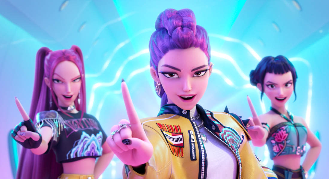 El grupo 'Kpop Demon Hunters' Girl de Netflix está actuando en vivo y ya es hora