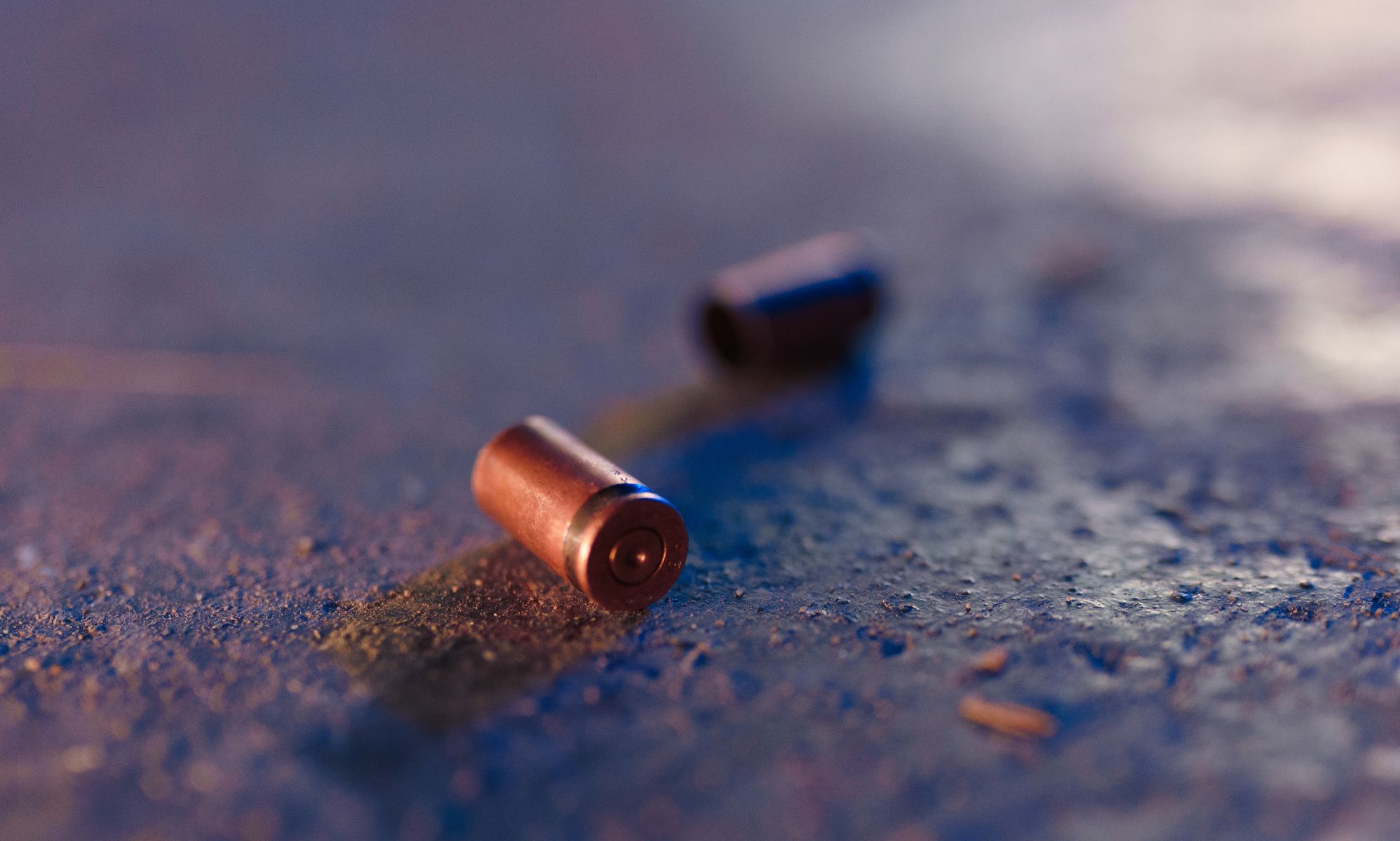 Two bullet casings.