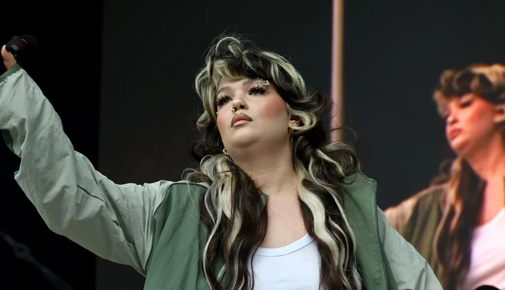 NEW YORK, NEW YORK - SEPTEMBER 27: Lola Young performs at the 2025 All Things Go NYC at Forest Hills Stadium on September 27, 2025 in New York City. (Photo by Marleen Moise/Getty Images)