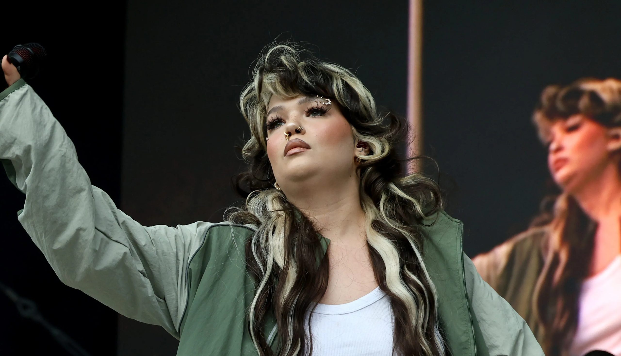 NEW YORK, NEW YORK - SEPTEMBER 27: Lola Young performs at the 2025 All Things Go NYC at Forest Hills Stadium on September 27, 2025 in New York City. (Photo by Marleen Moise/Getty Images)