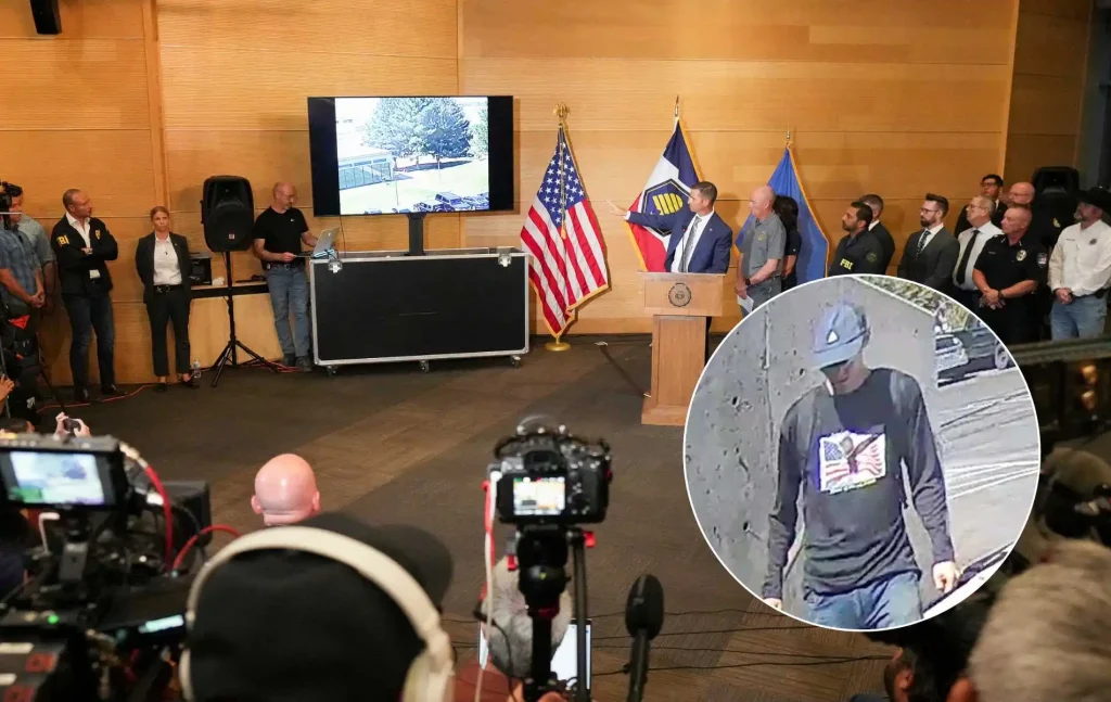 Video de Charlie Kirk disparando sospechoso de la escena huye lanzada mientras Manhunt continúa