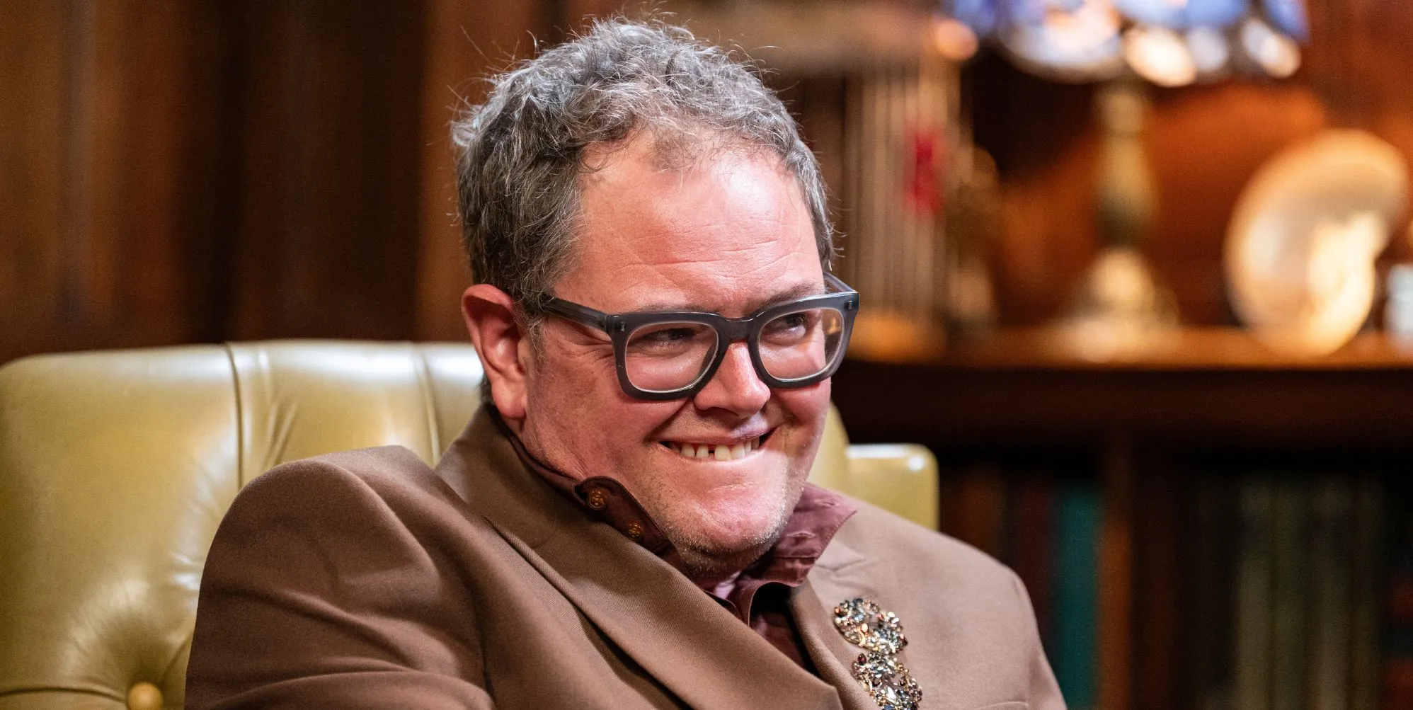 Alan Carr in The Celebrity Traitors.