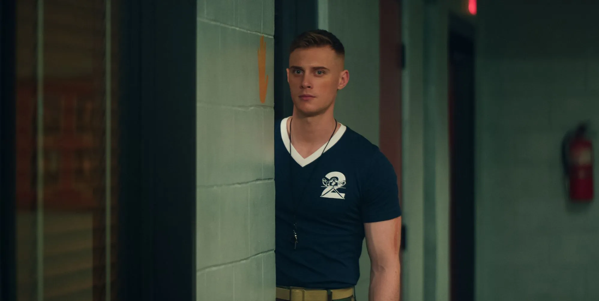 Max Parker as Sgt. Sullivan in Boots on Netflix. (