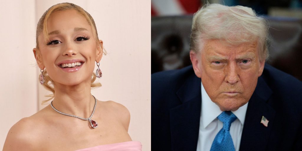 Ariana Grande and Donald Trump.