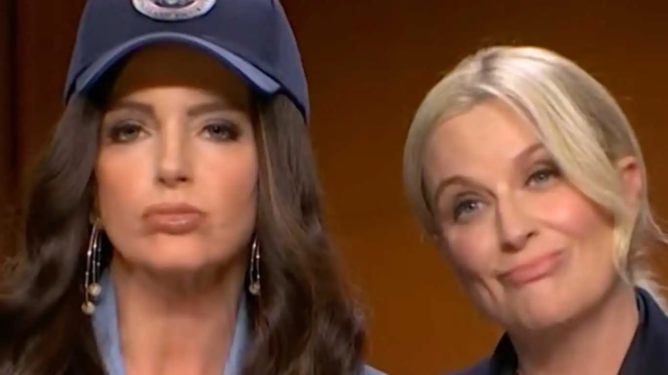 Tina Fey as Department of Homeland Security Secretary Kristi Noem, and Amy Poehler as US Attorney General Pam Bondi.
