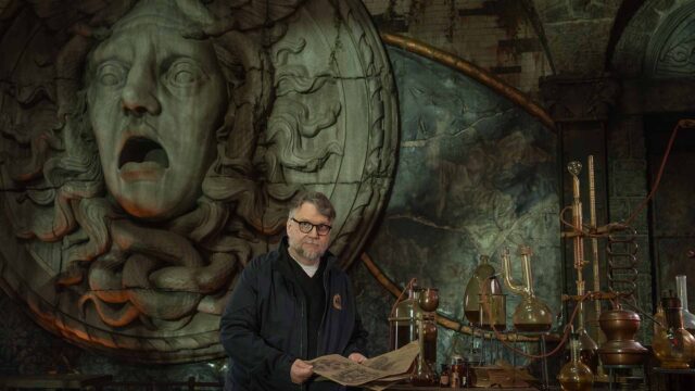 FRANKENSTEIN. El escritor/director/productor Guillermo del Toro en el set de Frankenstein. Cr. John Wilson/Netflix © 2025.