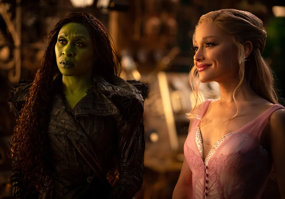 Elphaba and Glinda in Wicked
