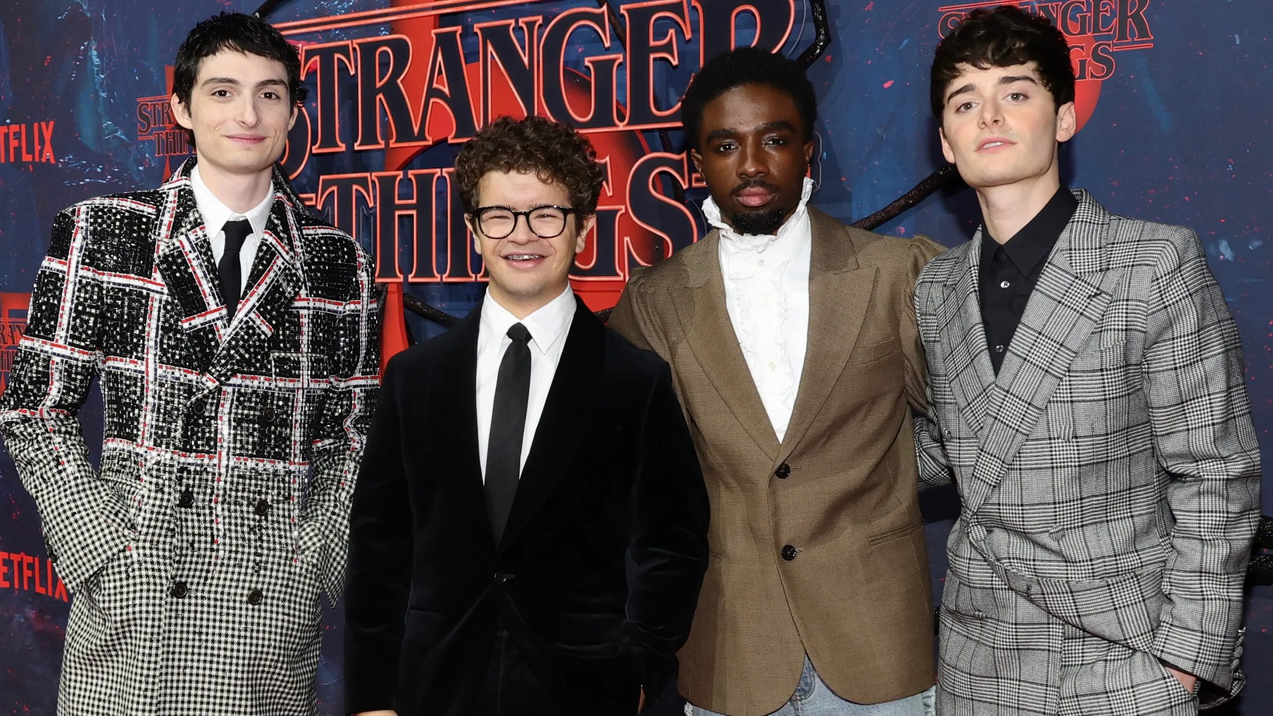 Finn Wolfhard, Gaten Matarazzo, Caleb McLaughlin, and Noah Schnapp
