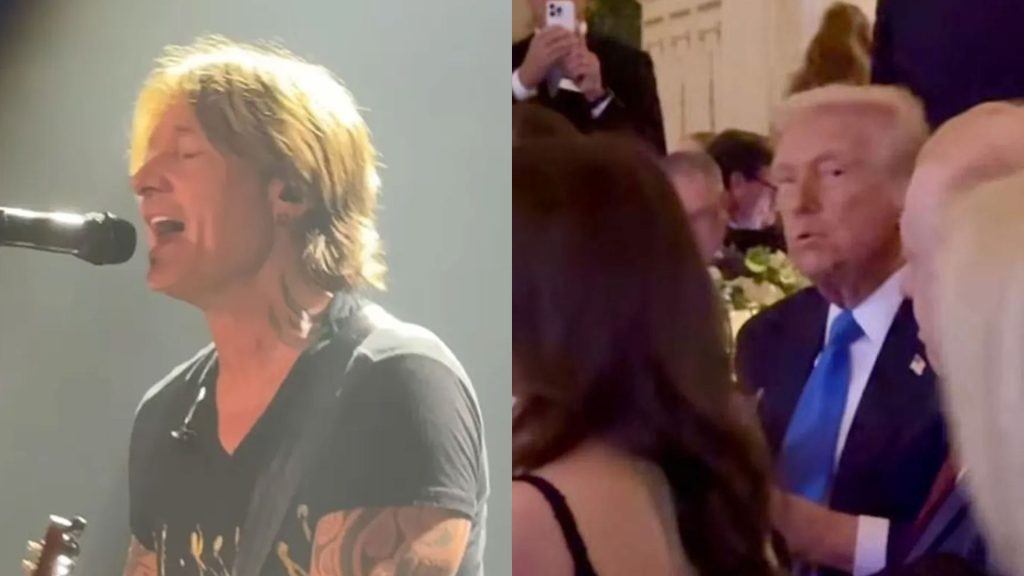 Keith Urban acaba de interpretar 'Pink Pony Club' de Chappell Roan en un evento de Mar-a-Lago al que asistió Donald Trump