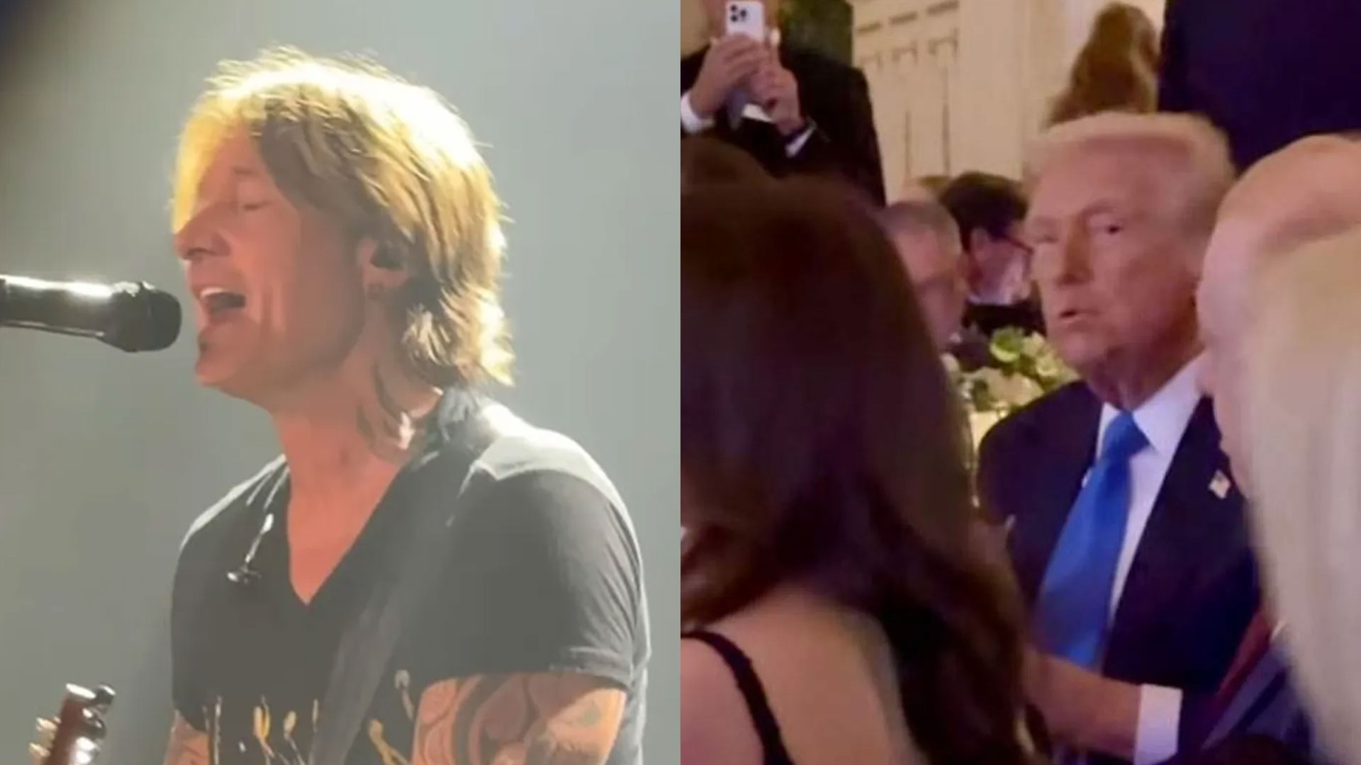 Keith Urban acaba de interpretar 'Pink Pony Club' de Chappell Roan en un evento de Mar-a-Lago al que asistió Donald Trump