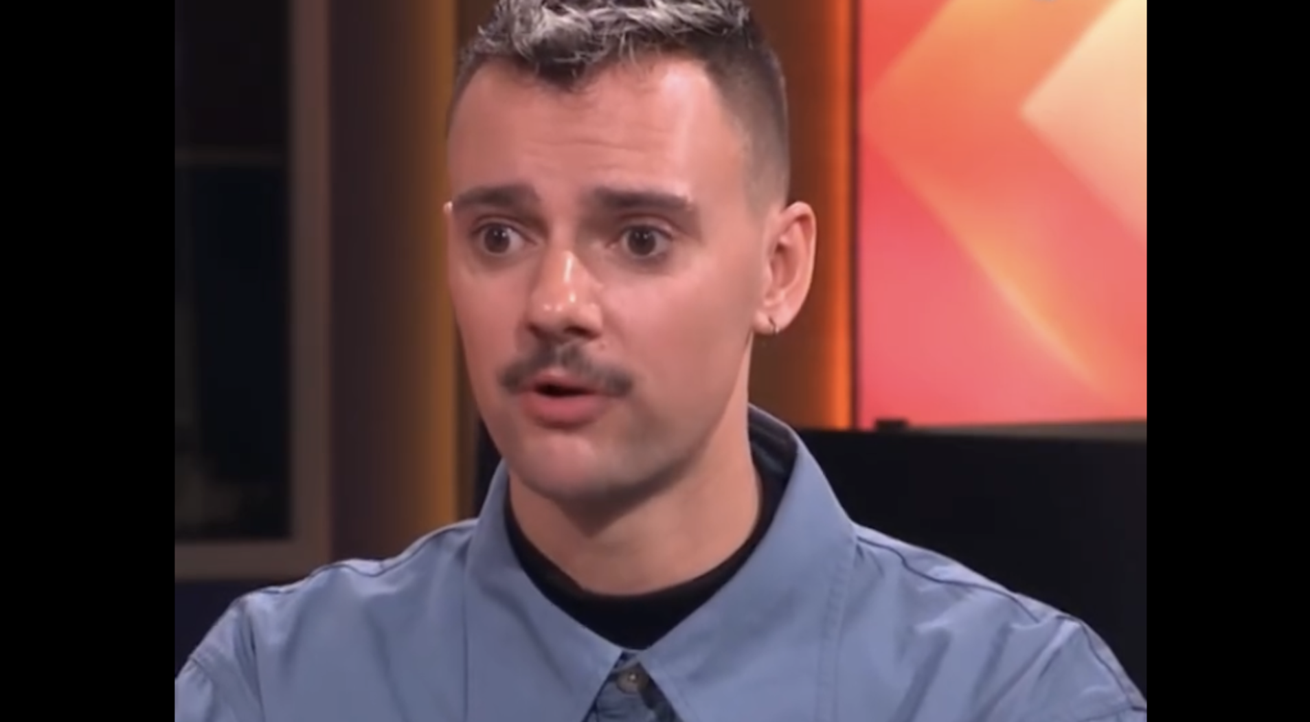 Drag Race UK star Crystal appeared on Sky News to discuss Remembrance Day. (Sky)