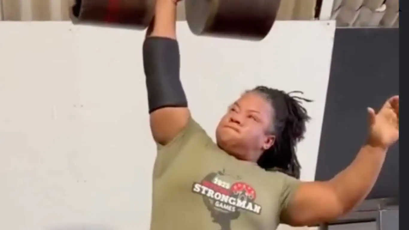 Strongwoman Andrea Thompson.
