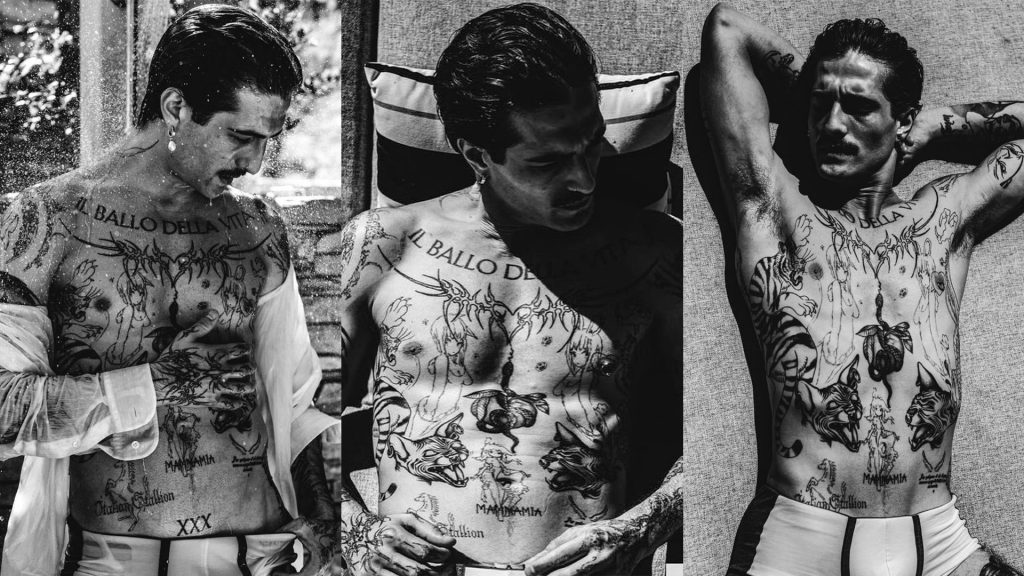 La sensual sesión de fotos en la ducha de Damiano David con Damon Baker te dejará completamente atónito