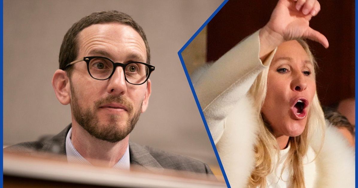 Marjorie Taylor Greene hace una broma grosera sobre los demócratas homosexuales durante su perorata anti-trans