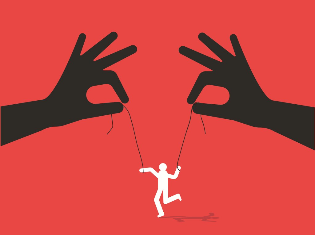 Cadena de hombre de manipulación