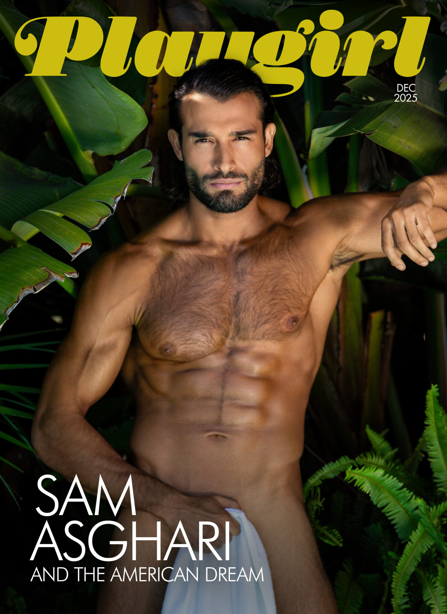 Sam Asghari por Playgirl. Foto: Playgirl / Katie Levine