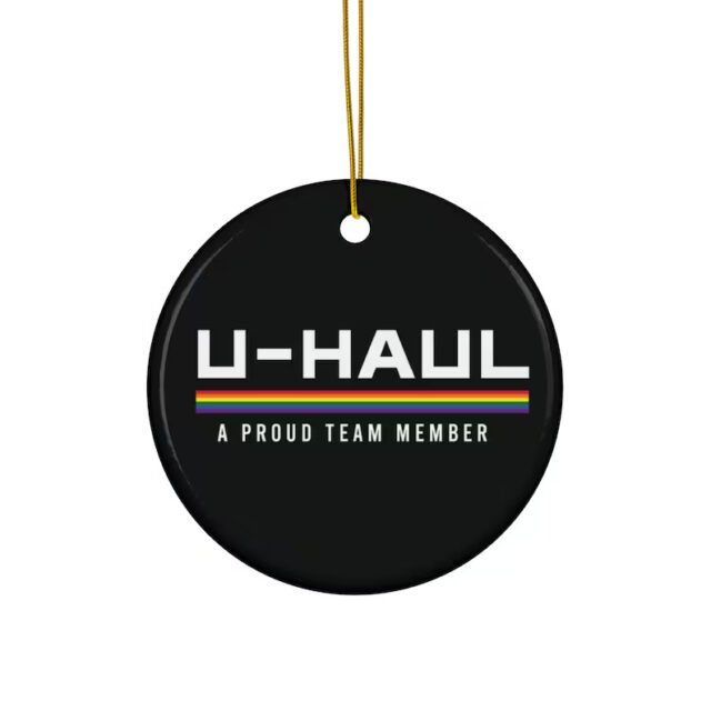Adorno navideño divertido de U-Haul