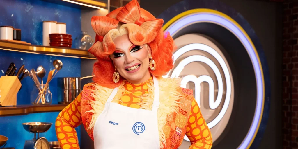 Ginger Johnson smiling in the MasterChef kitchen.
