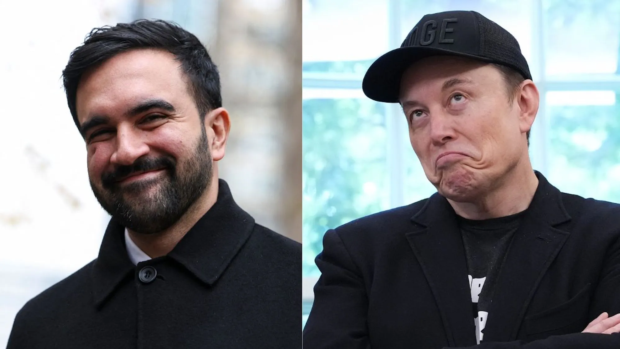 Zohran Mamdani and Elon Musk