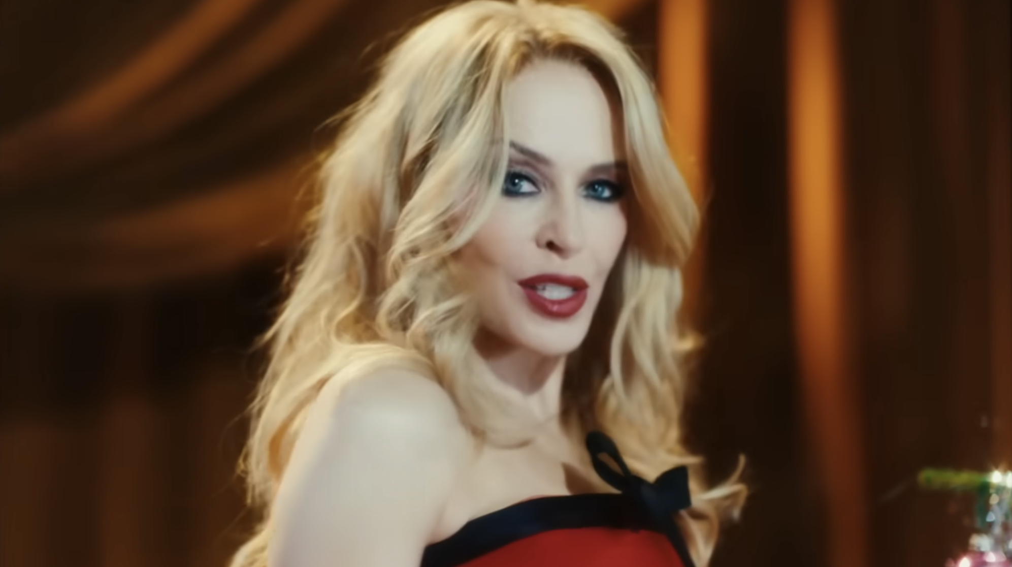 Kylie Minogue is battling for Christmas Number One with her new track "XMAS". (YouTube)