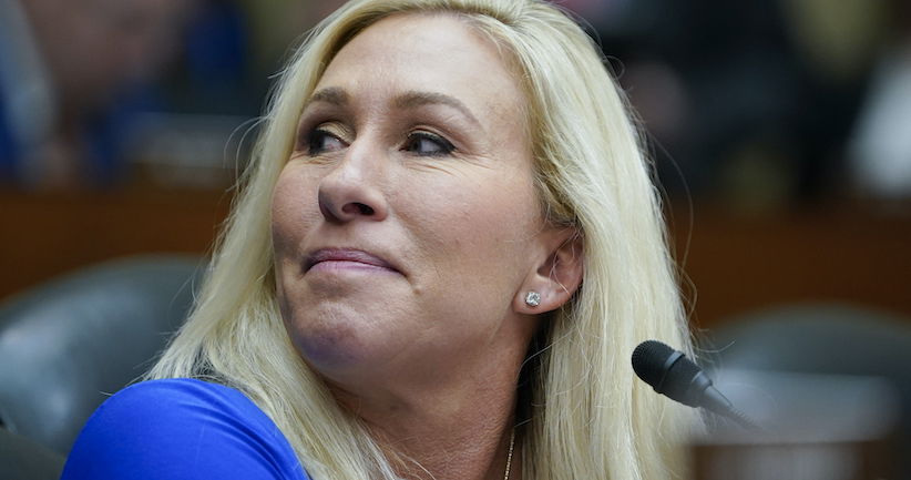 Incluso Marjorie Taylor Greene está sorprendida por la última perorata de Donald Trump.