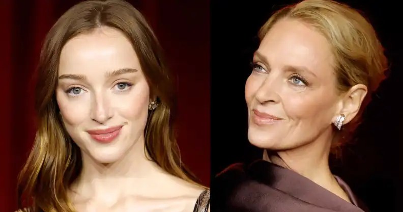 Foto de Phoebe Dynevor y Uma Thurman