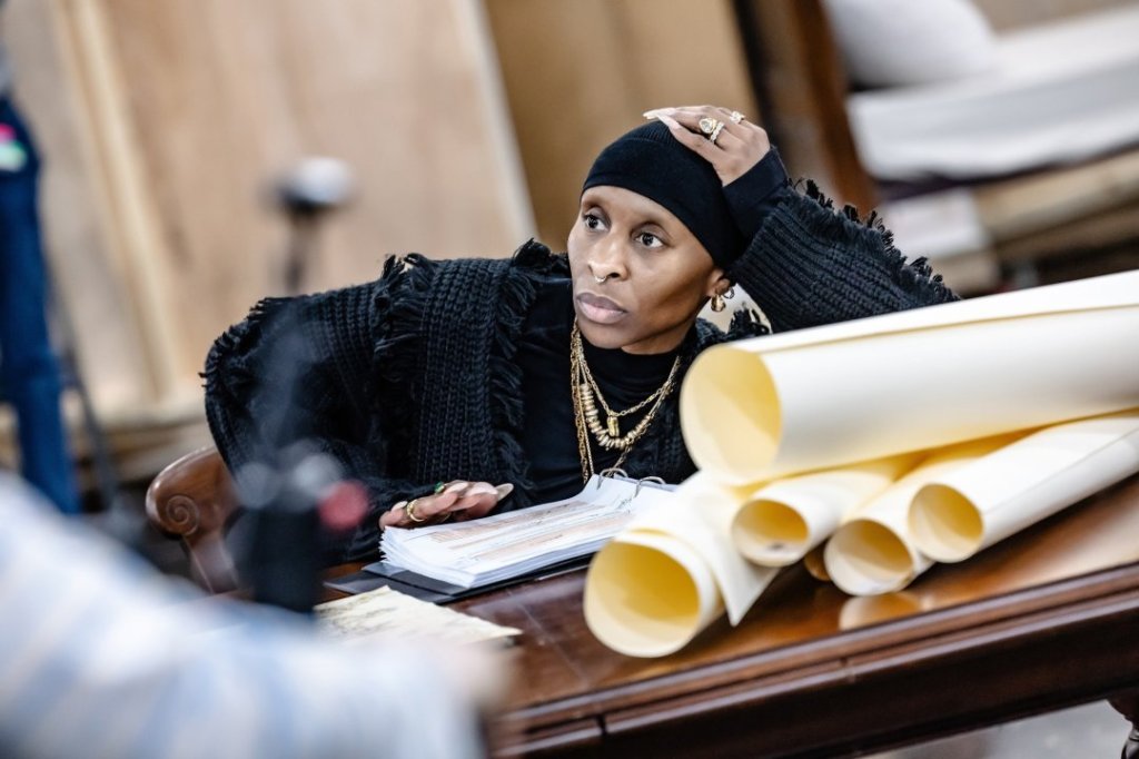 Cynthia Erivo en los ensayos de Drácula.