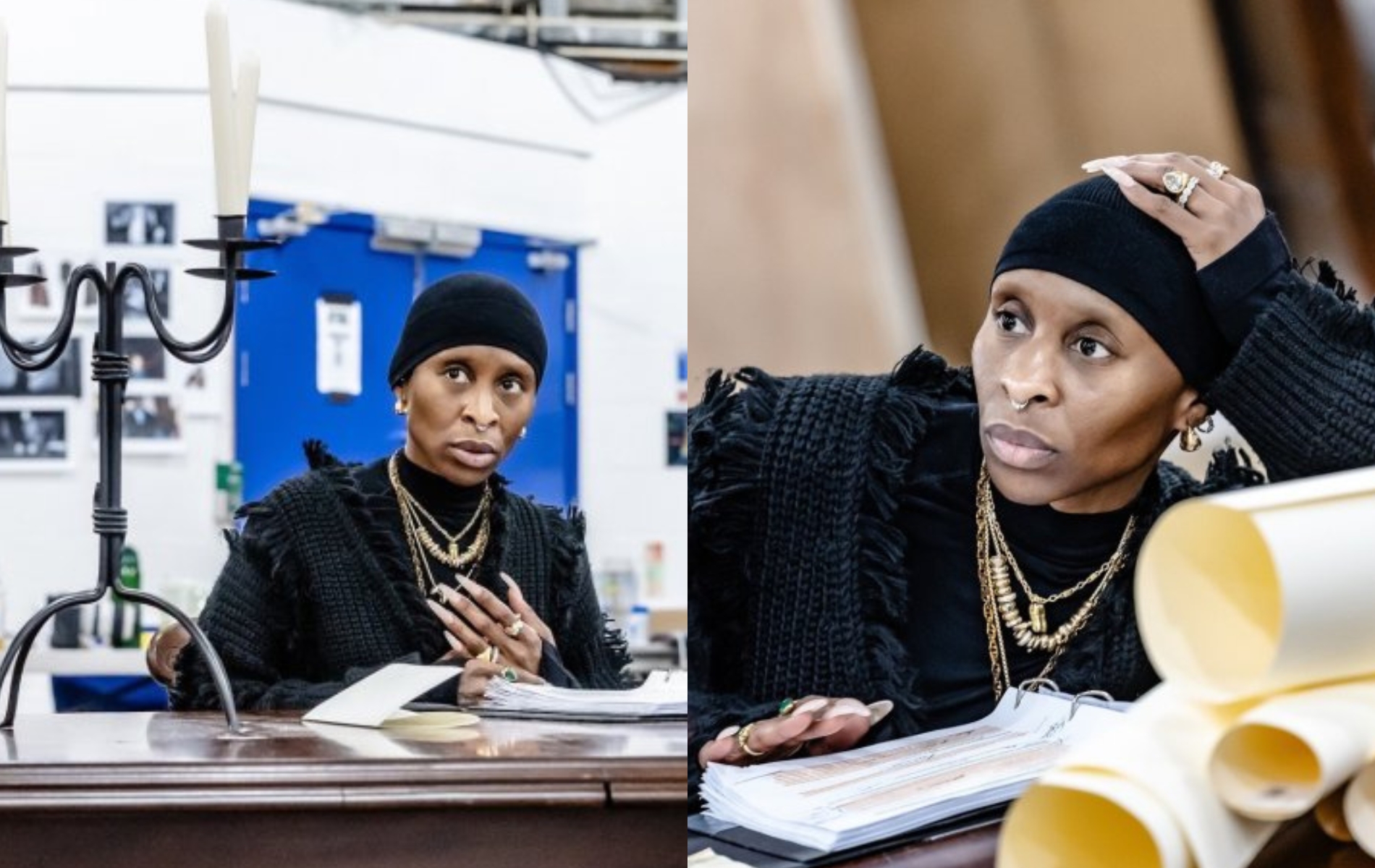 Cynthia Erivo in rehersals for Dracula.
