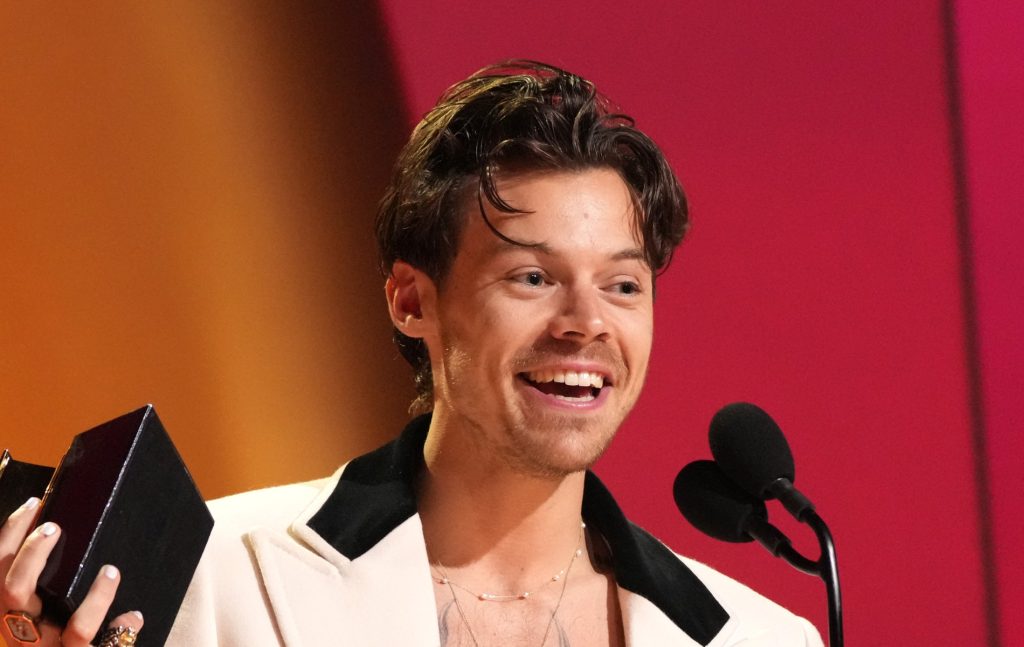 Harry Styles accepts Album Of The Year for “Harry