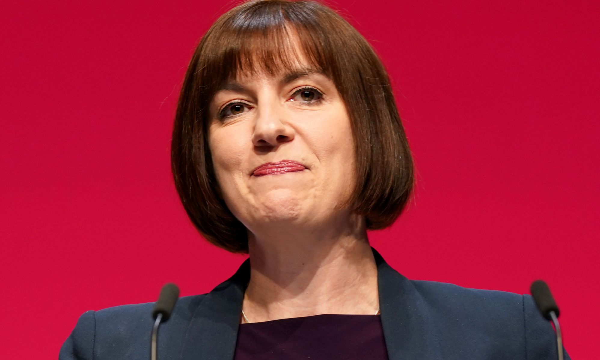 Bridget Phillipson at a Labour podium.