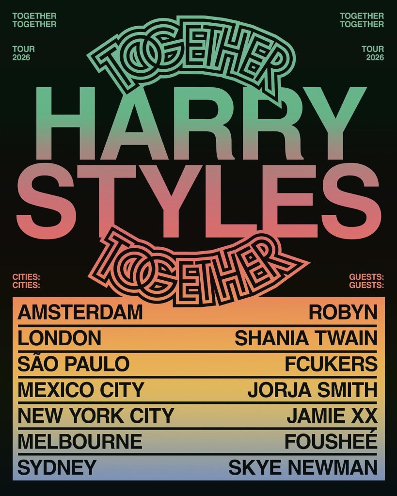 Información de entradas para la gira de Harry Styles Together Together.