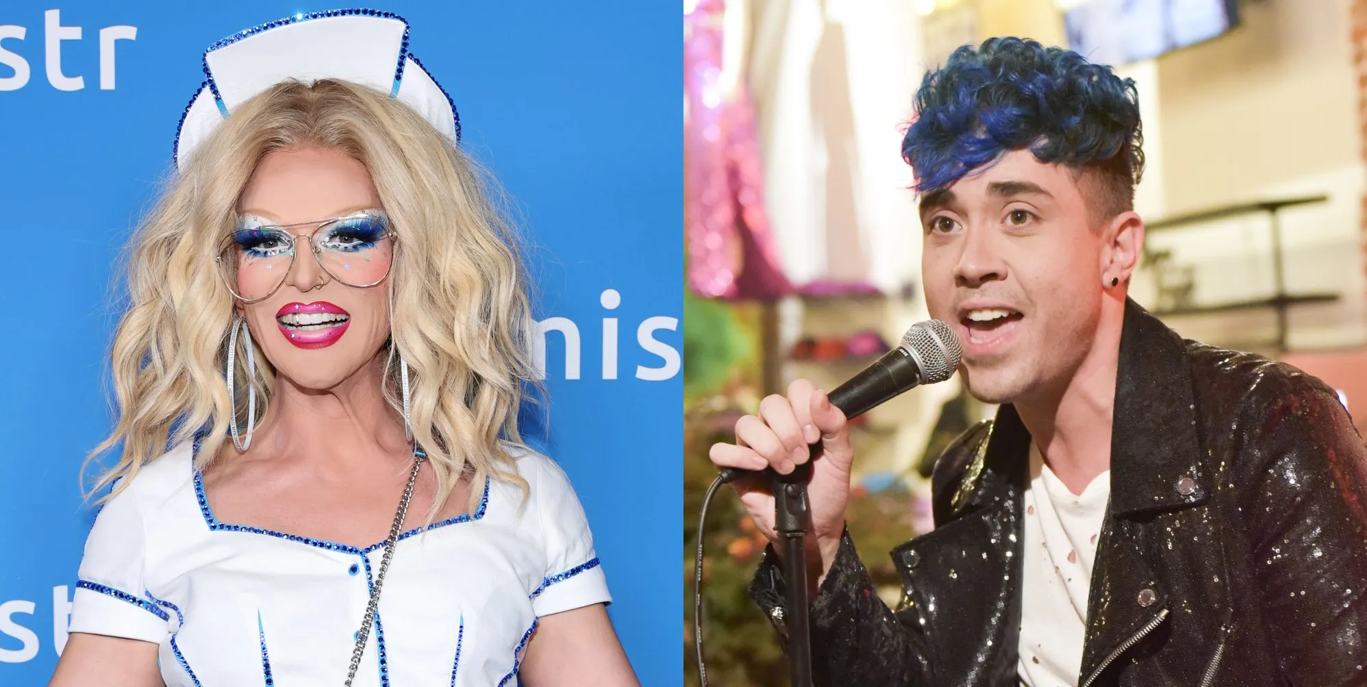 On the left, Willam in 2025, on the right Jaremi Carey in 2016.