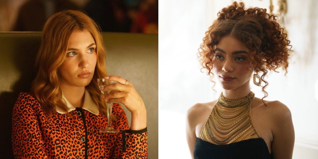 Sophie Nélisse and Ksenia Daniela Kharlamova from Heated Rivalry