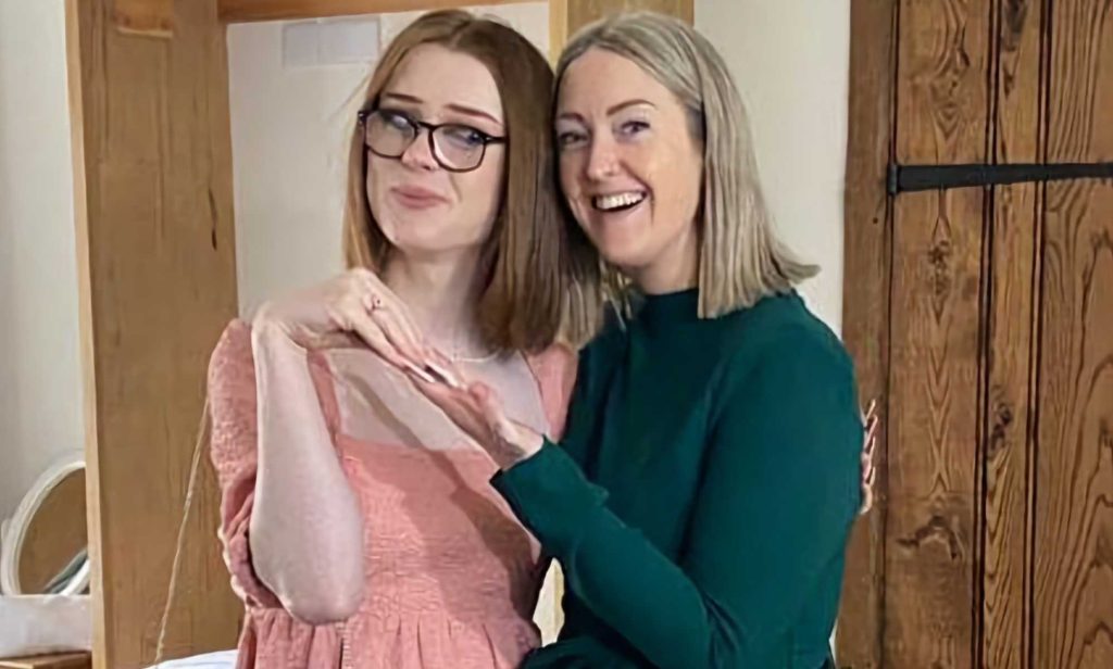 Brianna Ghey (left) with her mum Esther Ghey (right)