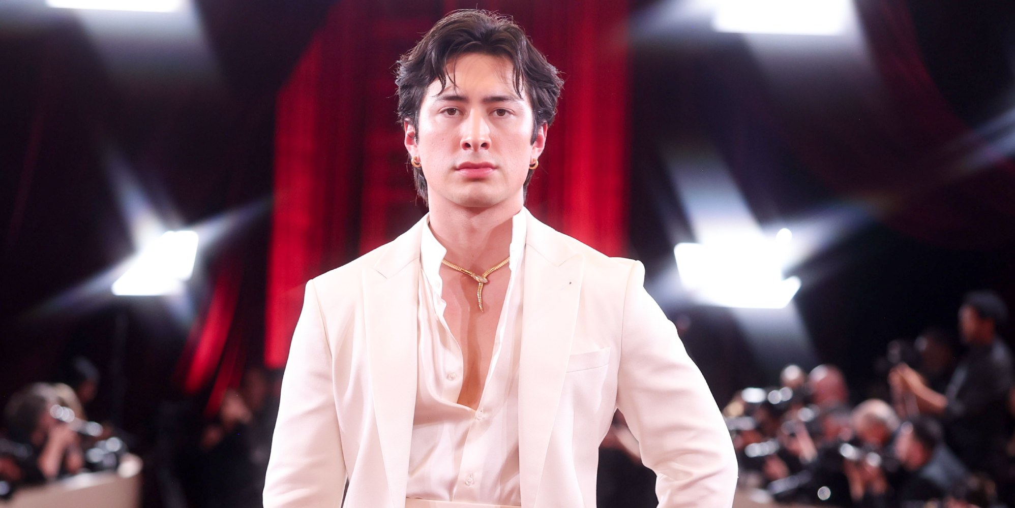 Hudson Williams at the Golden Globes