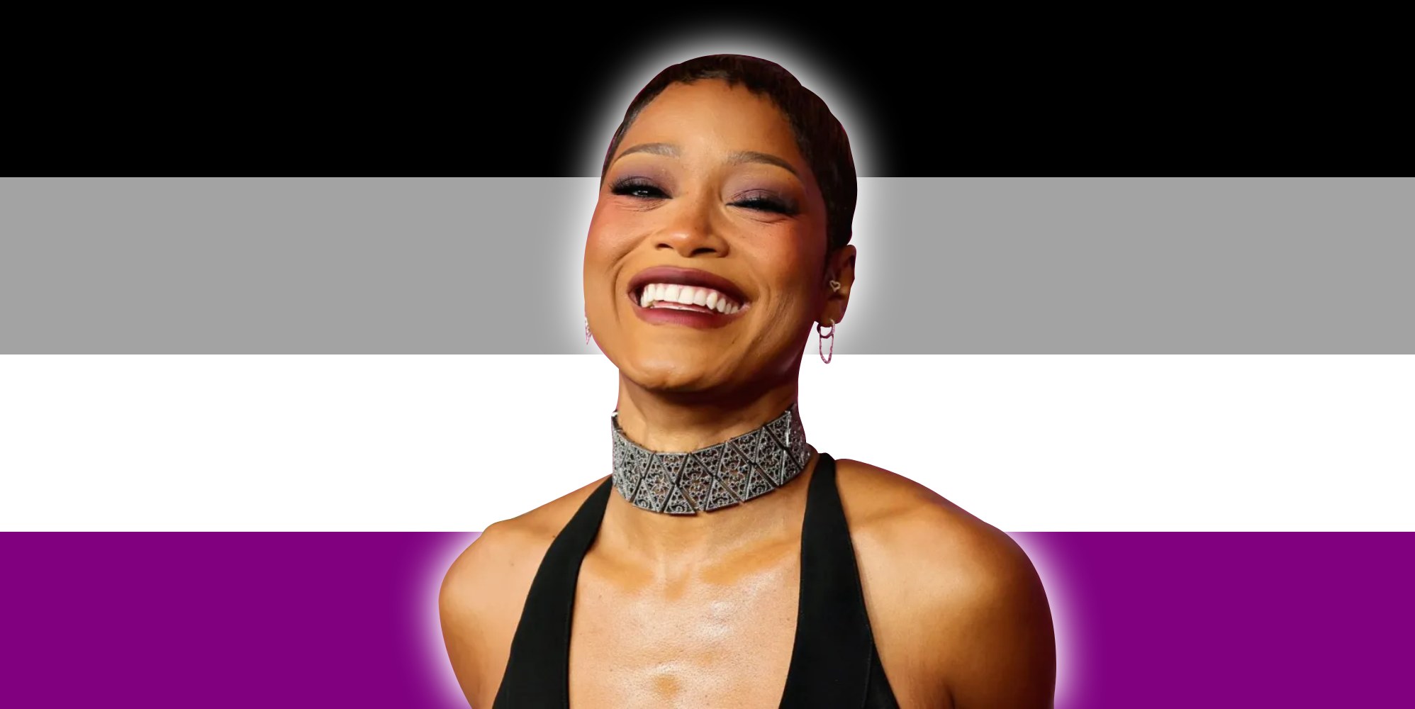Asexual flag and Keke Palmer
