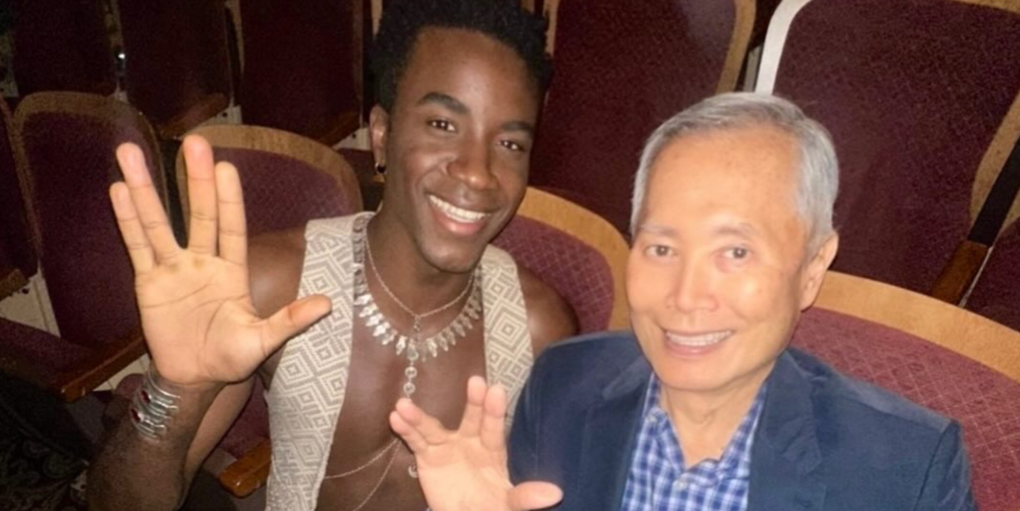 Karim Diané and George Takei