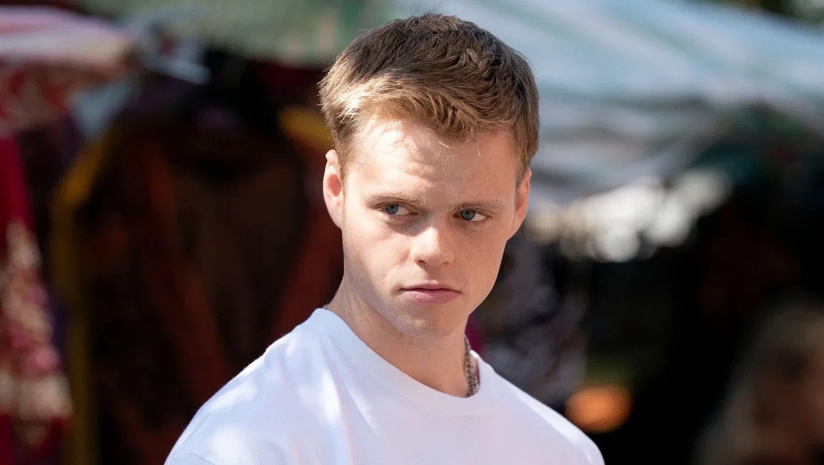 Pierre Counihan-Moullier as Oscar Branning in EastEnders.