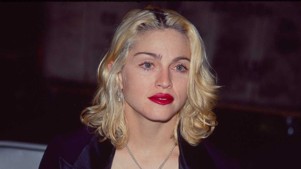 American singer & actress Madonna attends a Martha Graham dance event at the City Center, New York, New York, October 2, 1990.