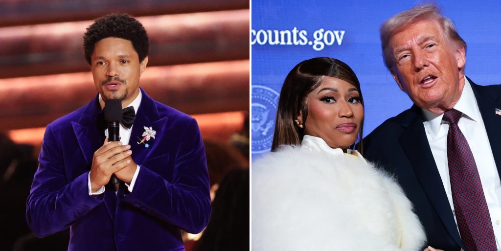 Trevor Noah, Nicki Minah and Donald Trump