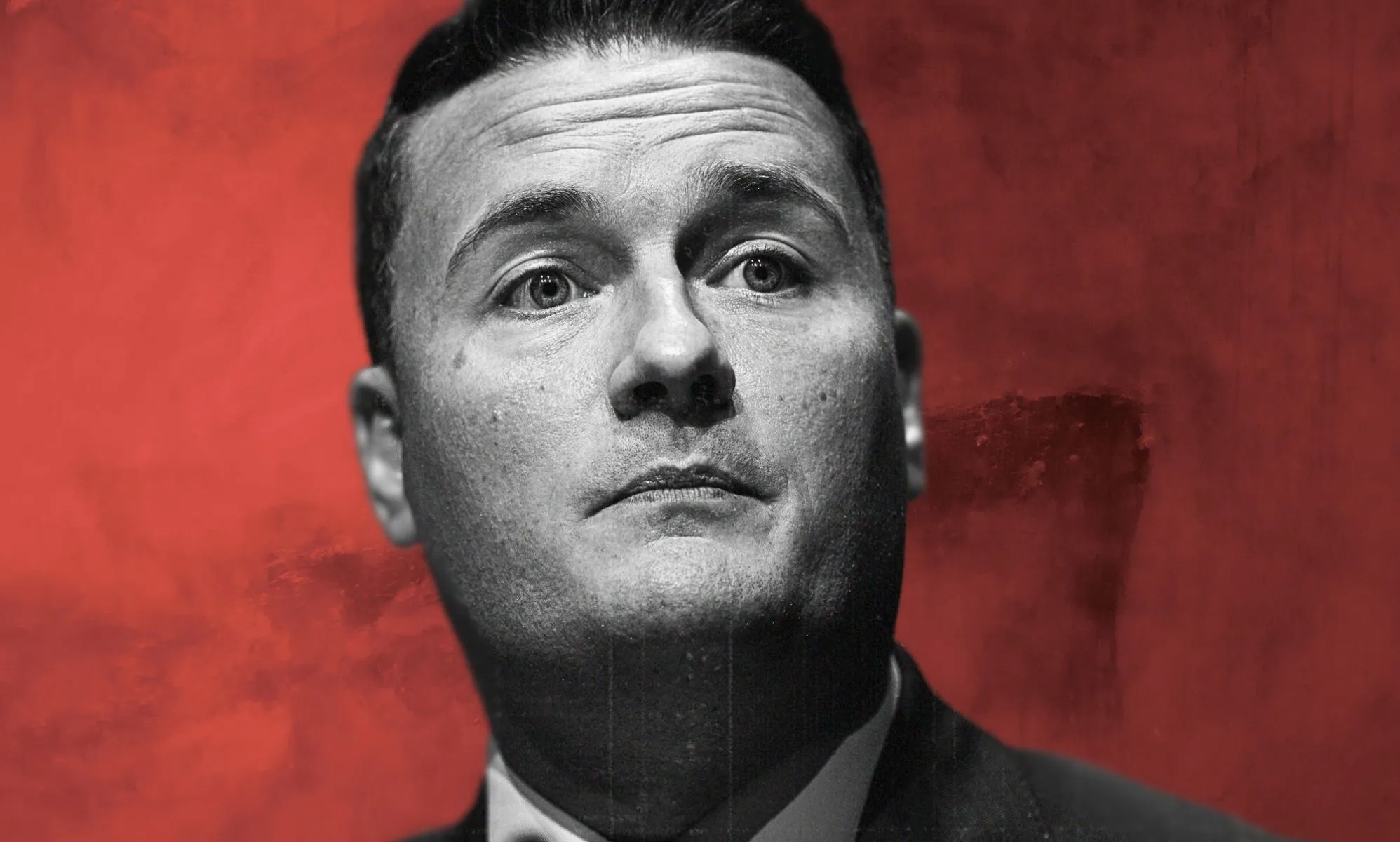 An edited picture of Wes Streeting.