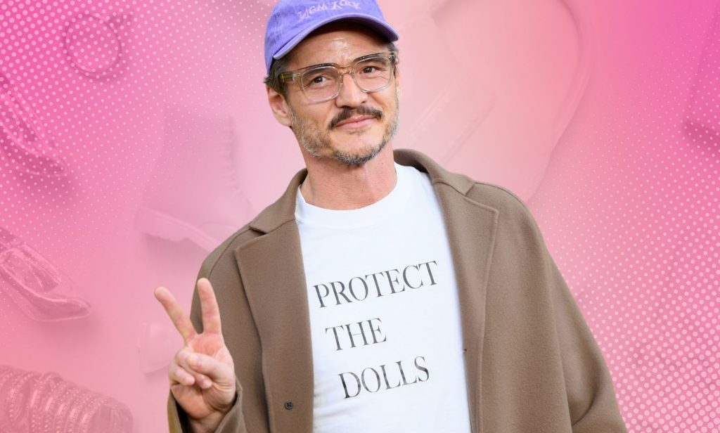 Pedro Pascal wearing his