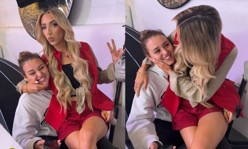 Ella Rutherford and girlfriend GK Barry